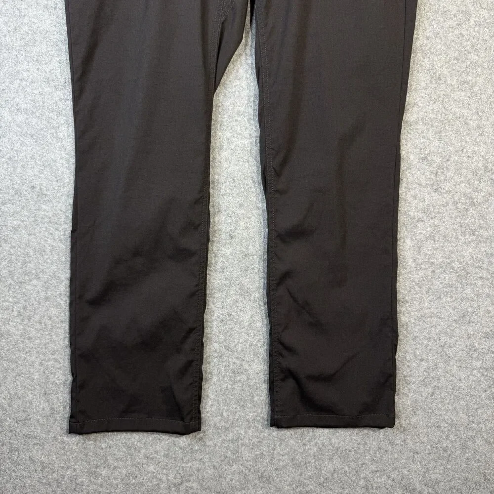 L.L. Bean Mens Explorer Ripstop‎ Pants Tapered Leg Black Color Size 34W 29L